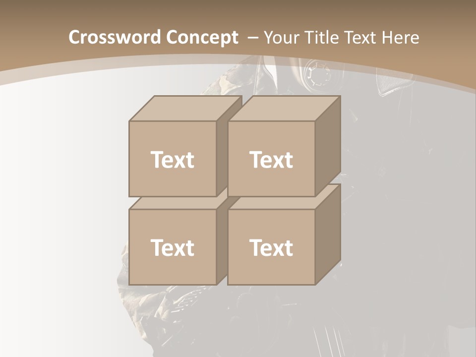 Warrior Handsome Guard PowerPoint Template