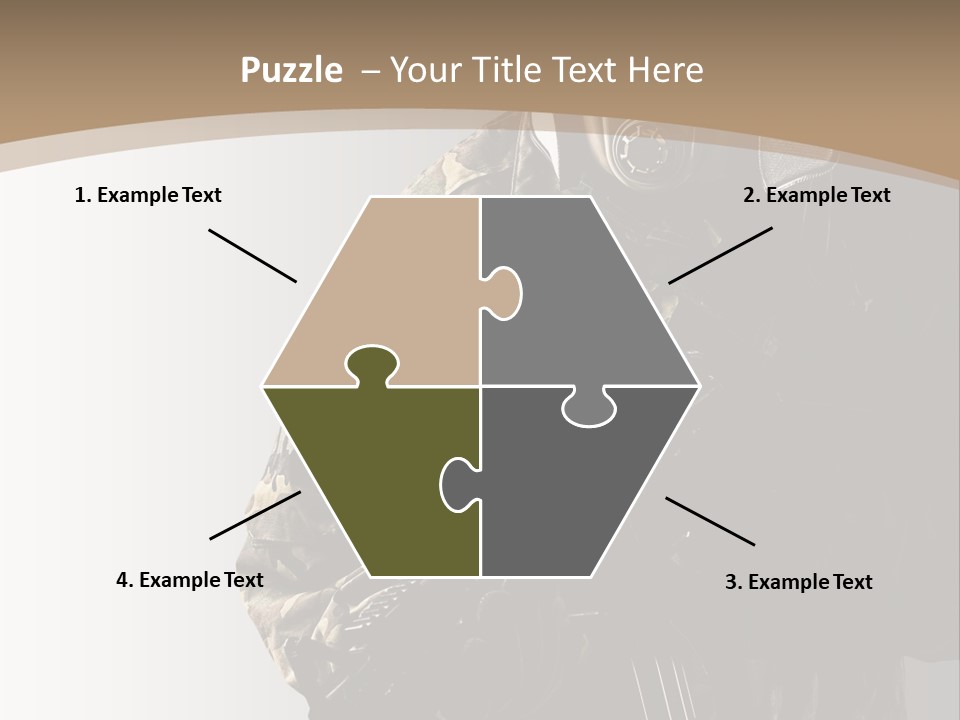 Warrior Handsome Guard PowerPoint Template