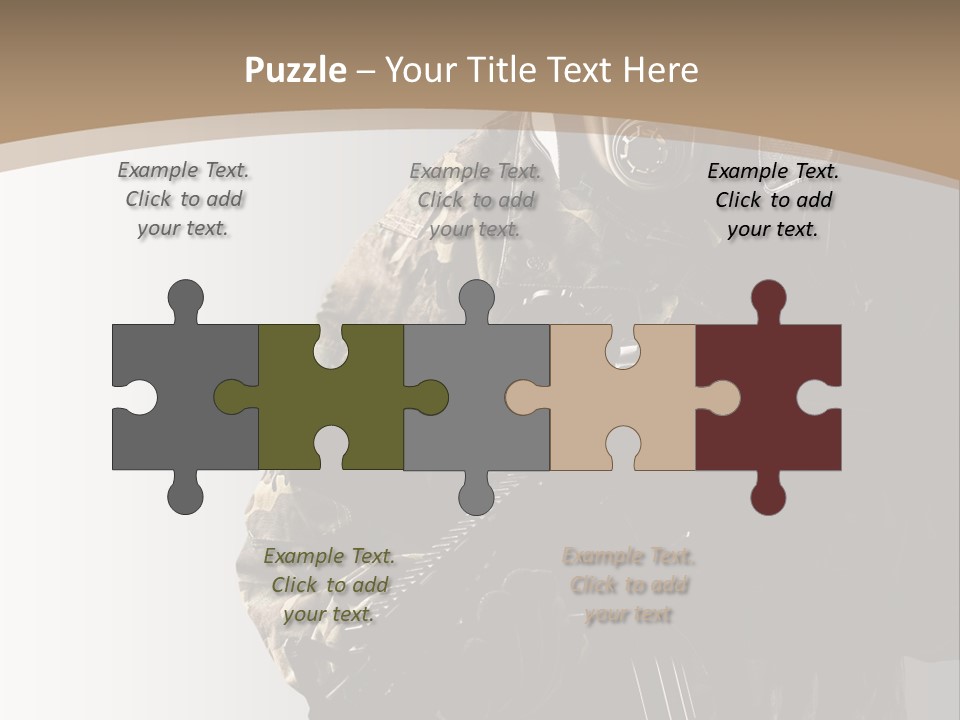 Warrior Handsome Guard PowerPoint Template