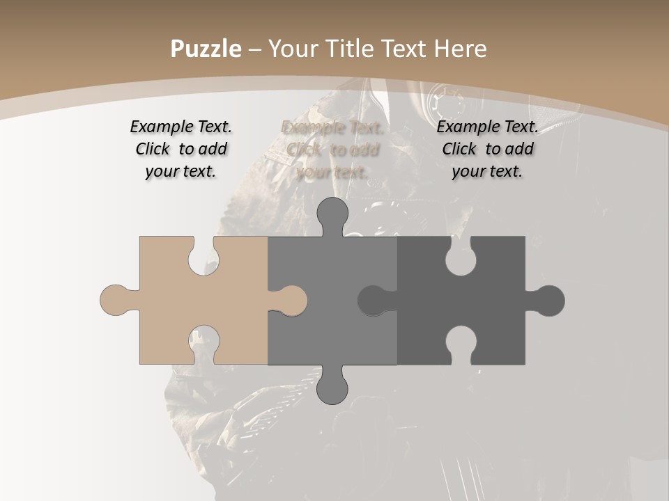 Warrior Handsome Guard PowerPoint Template