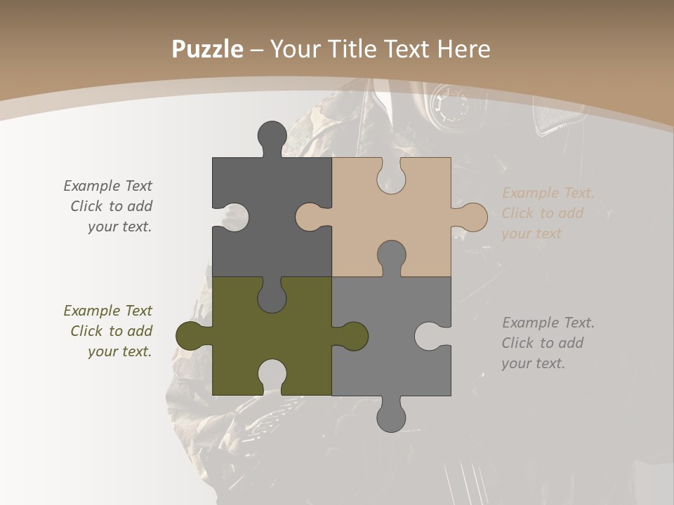 Warrior Handsome Guard PowerPoint Template