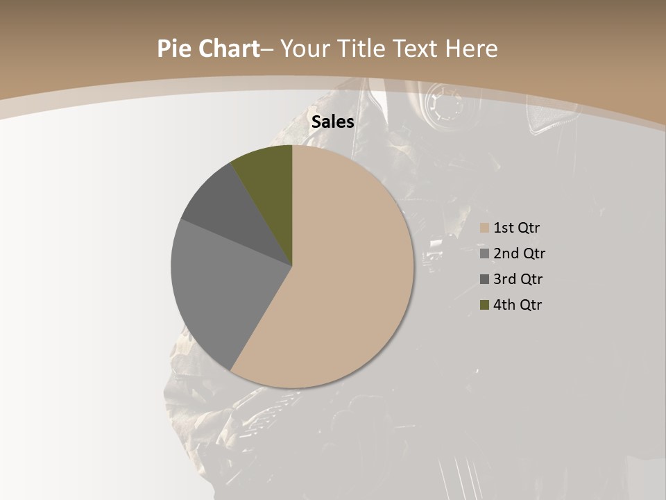 Warrior Handsome Guard PowerPoint Template