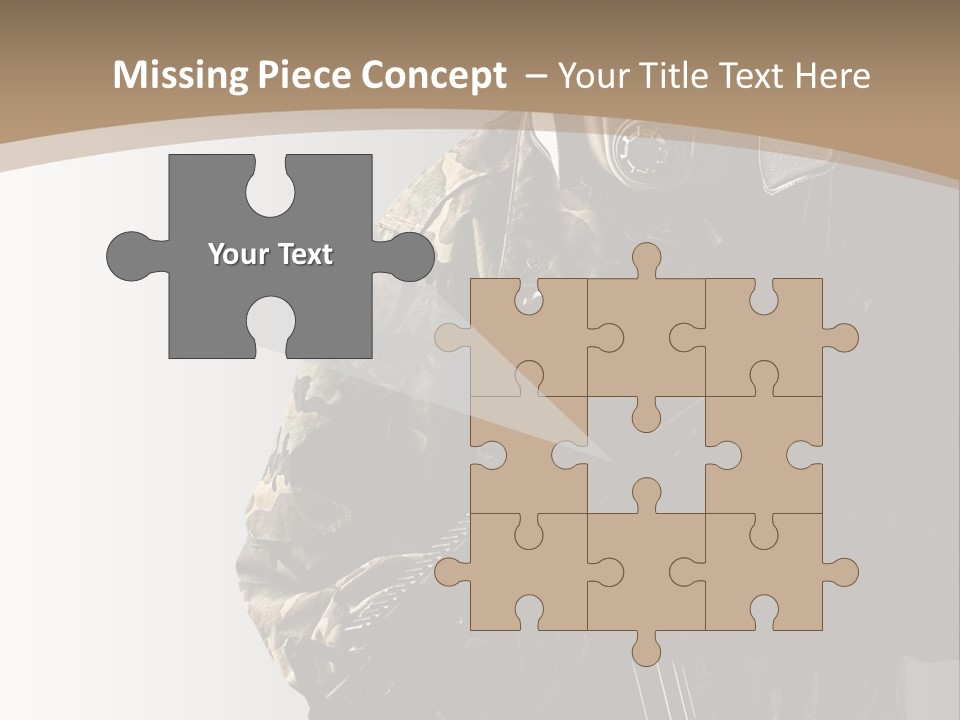 Warrior Handsome Guard PowerPoint Template