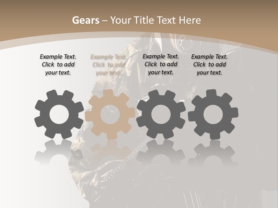 Warrior Handsome Guard PowerPoint Template