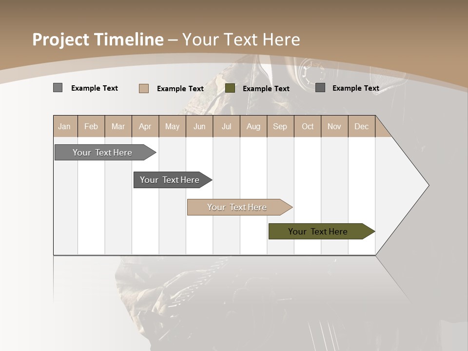 Warrior Handsome Guard PowerPoint Template