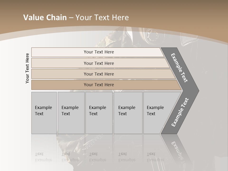 Warrior Handsome Guard PowerPoint Template