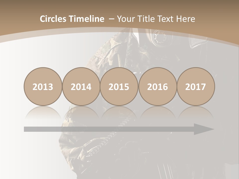 Warrior Handsome Guard PowerPoint Template