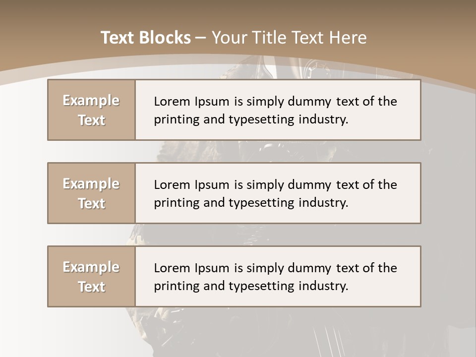 Warrior Handsome Guard PowerPoint Template