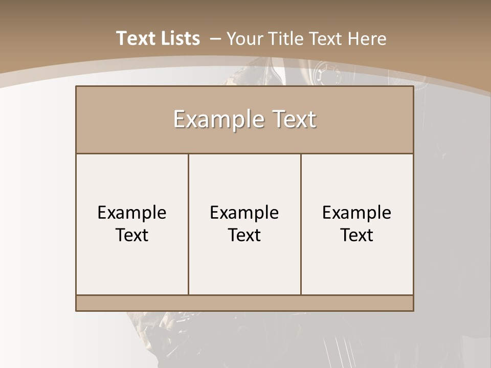Warrior Handsome Guard PowerPoint Template