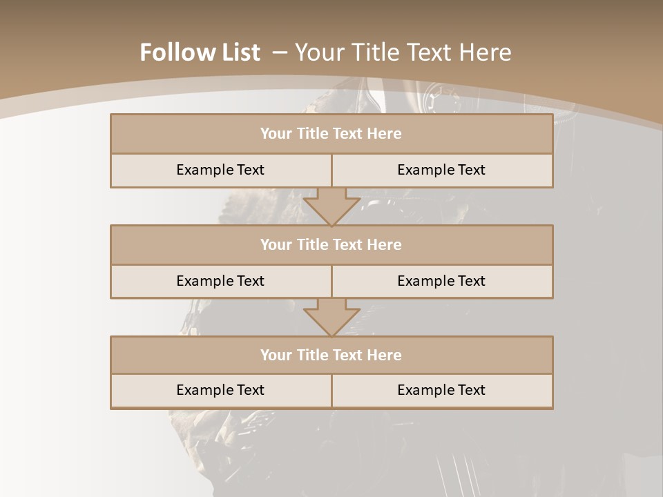 Warrior Handsome Guard PowerPoint Template