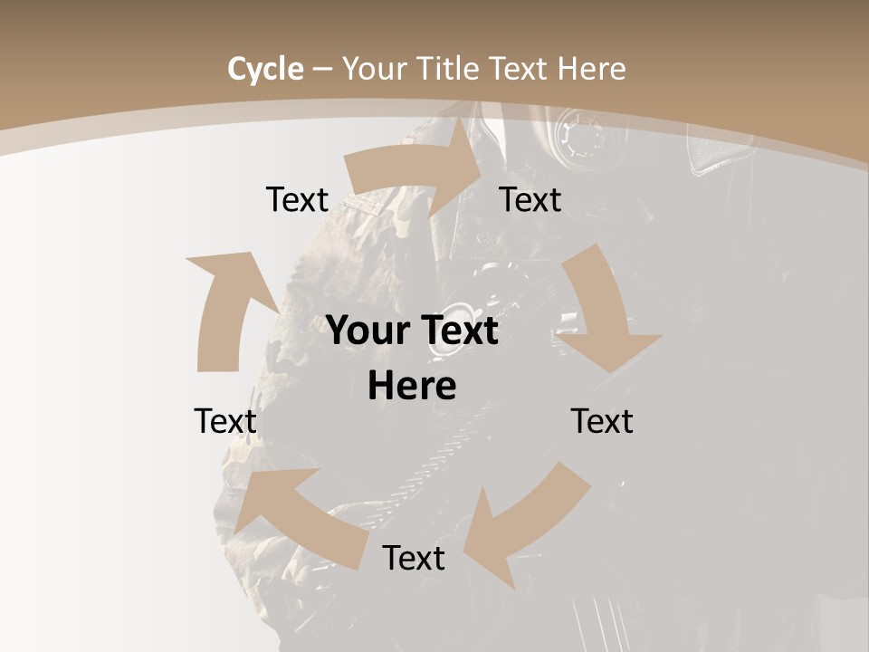 Warrior Handsome Guard PowerPoint Template