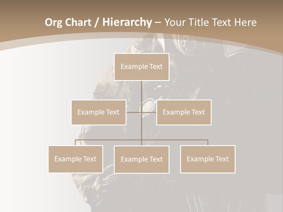 Warrior Handsome Guard PowerPoint Template
