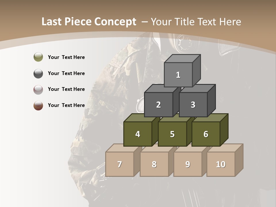Warrior Handsome Guard PowerPoint Template