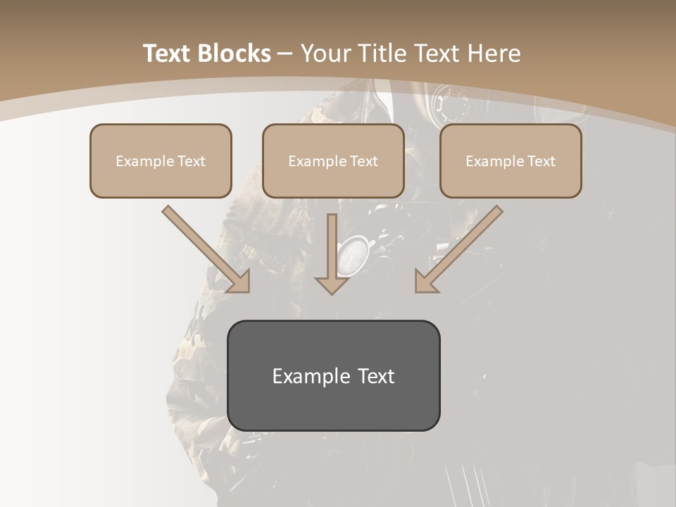 Warrior Handsome Guard PowerPoint Template