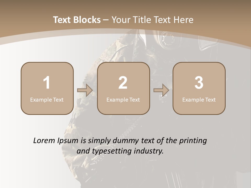 Warrior Handsome Guard PowerPoint Template