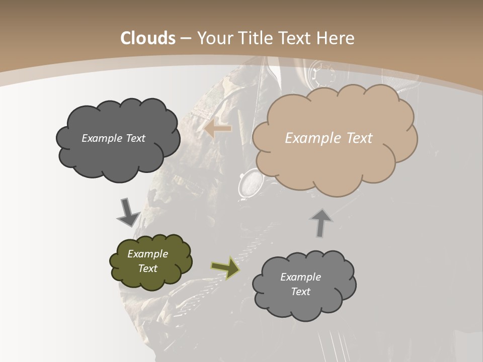 Warrior Handsome Guard PowerPoint Template