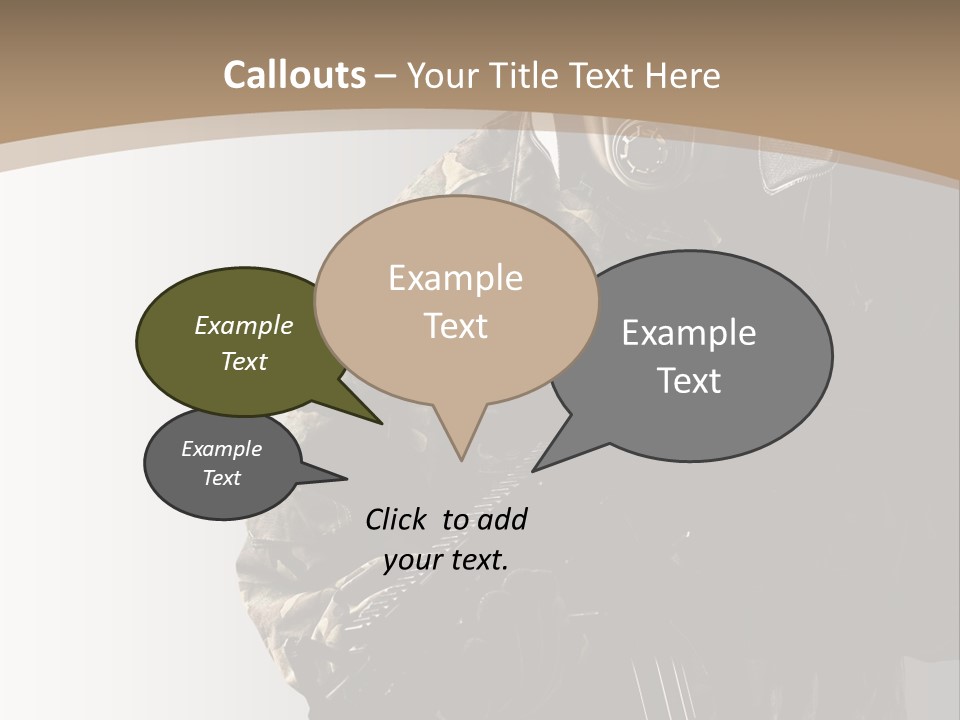 Warrior Handsome Guard PowerPoint Template