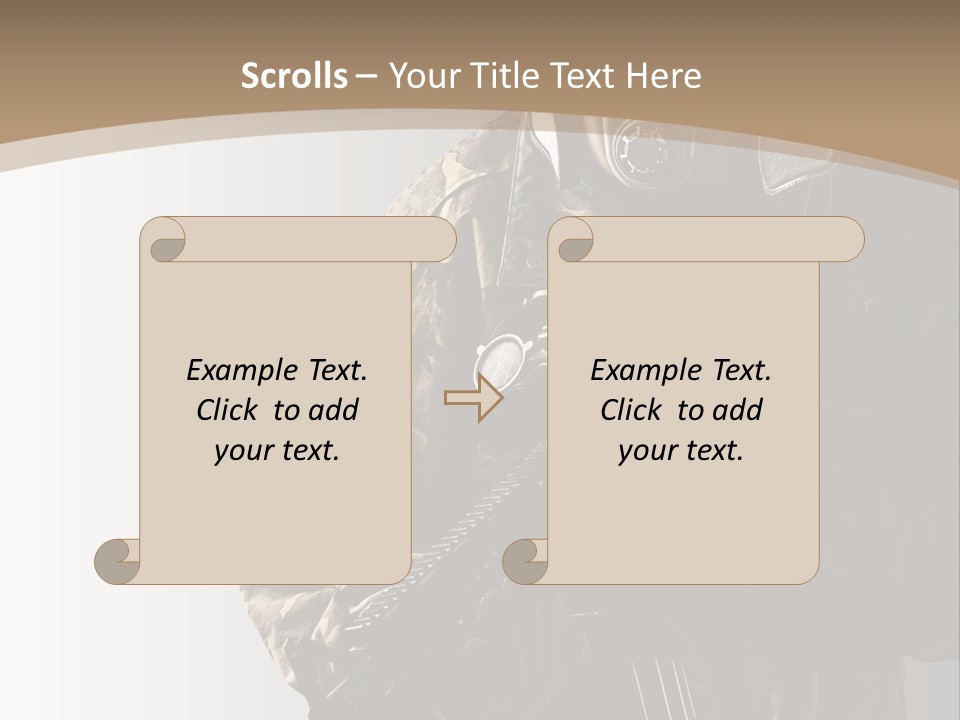 Warrior Handsome Guard PowerPoint Template