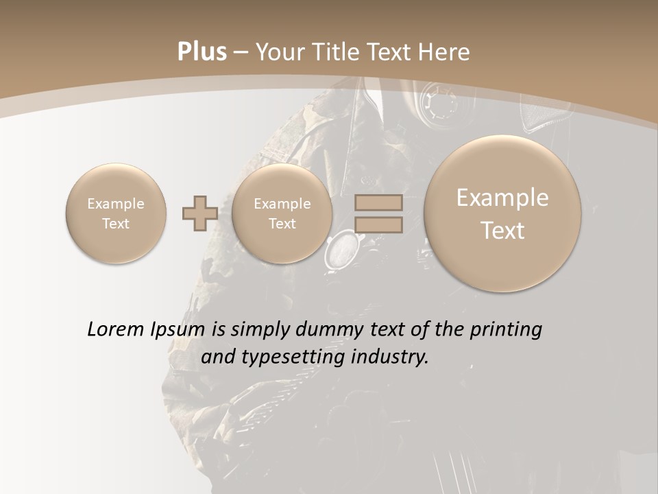 Warrior Handsome Guard PowerPoint Template