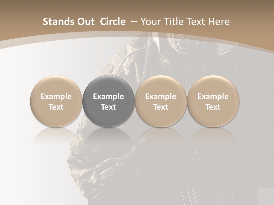 Warrior Handsome Guard PowerPoint Template