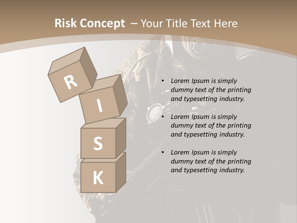 Warrior Handsome Guard PowerPoint Template