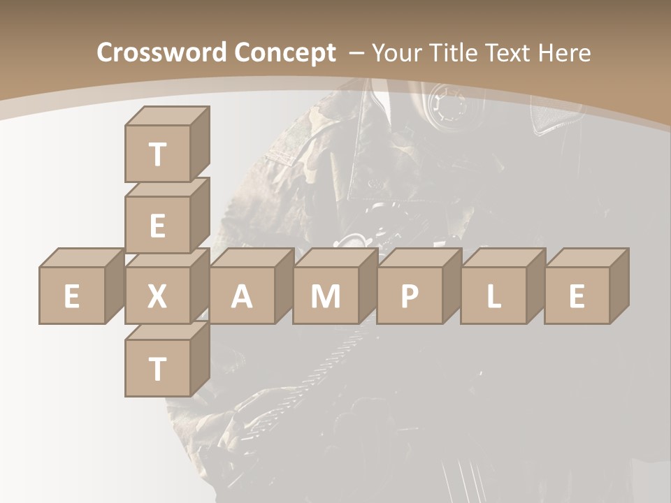 Warrior Handsome Guard PowerPoint Template