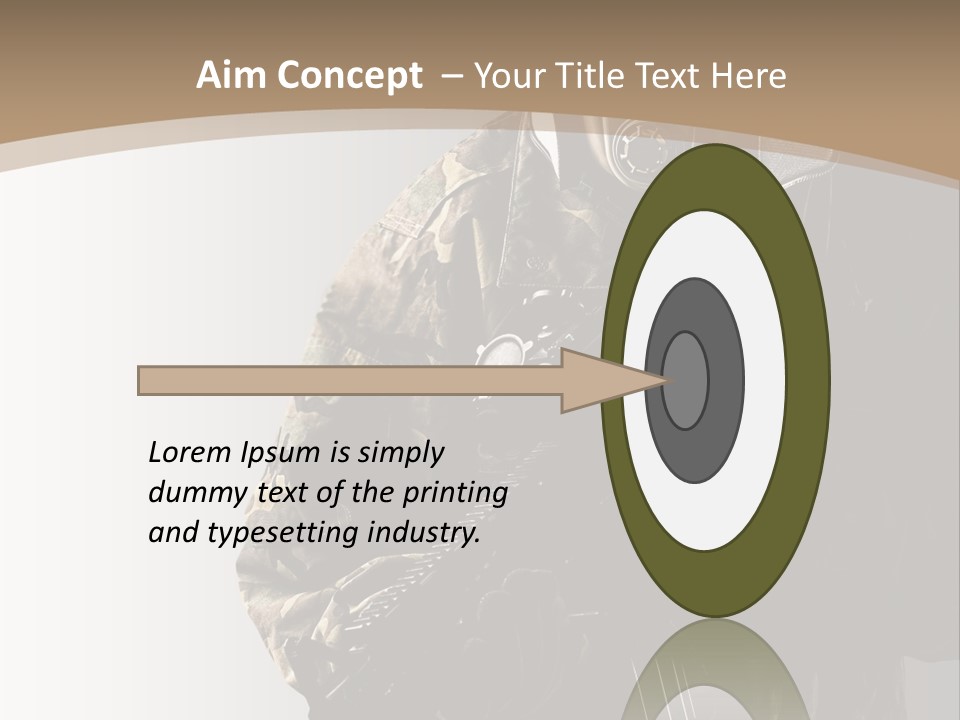 Warrior Handsome Guard PowerPoint Template