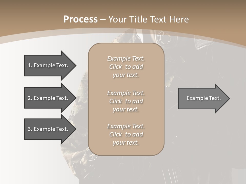 Warrior Handsome Guard PowerPoint Template