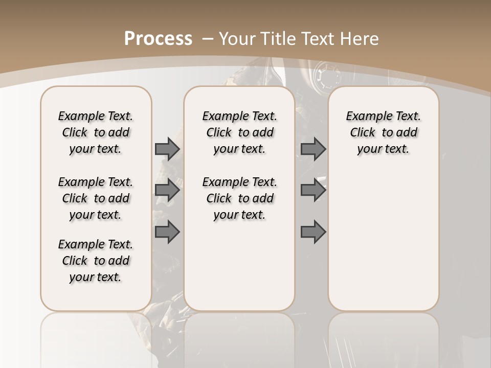 Warrior Handsome Guard PowerPoint Template