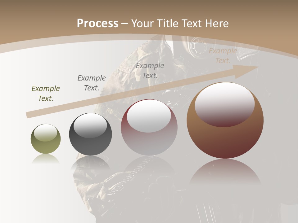 Warrior Handsome Guard PowerPoint Template