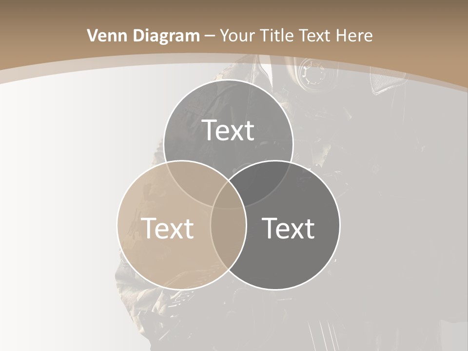 Warrior Handsome Guard PowerPoint Template