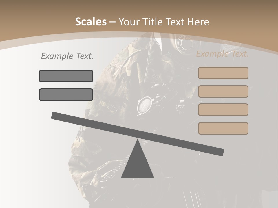 Warrior Handsome Guard PowerPoint Template