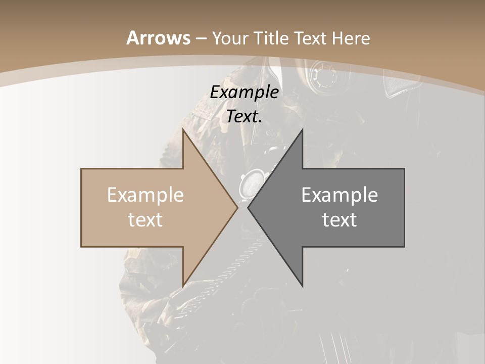 Warrior Handsome Guard PowerPoint Template