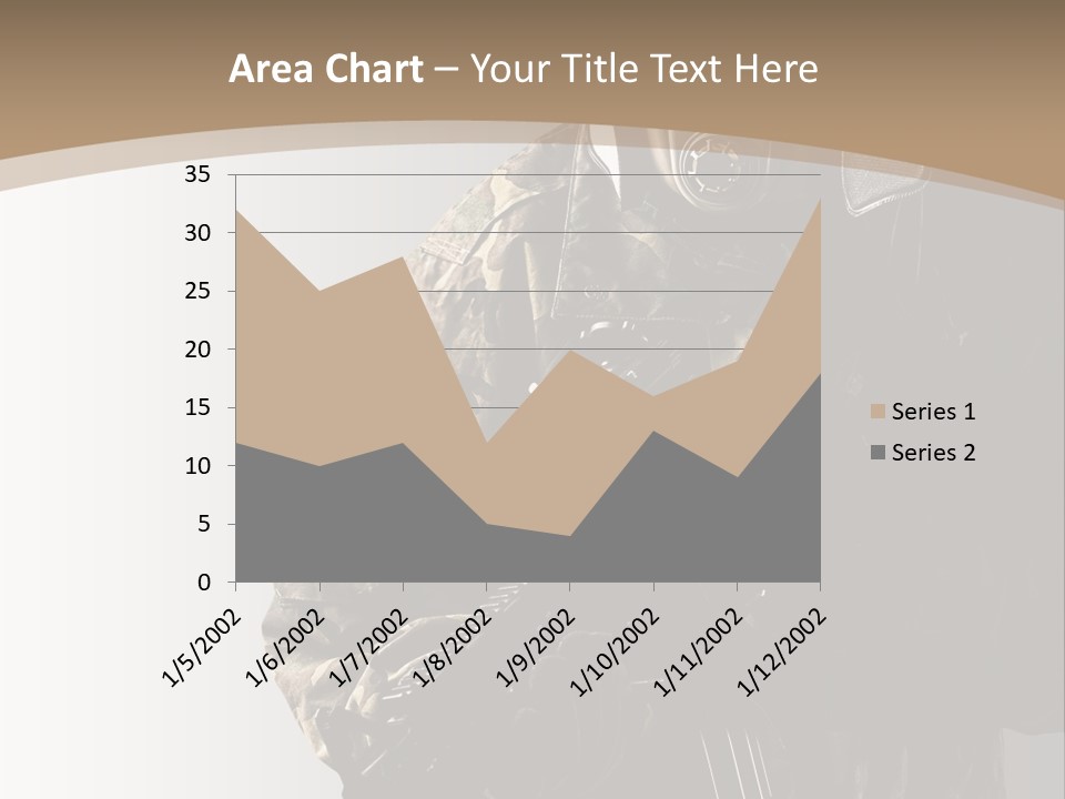 Warrior Handsome Guard PowerPoint Template