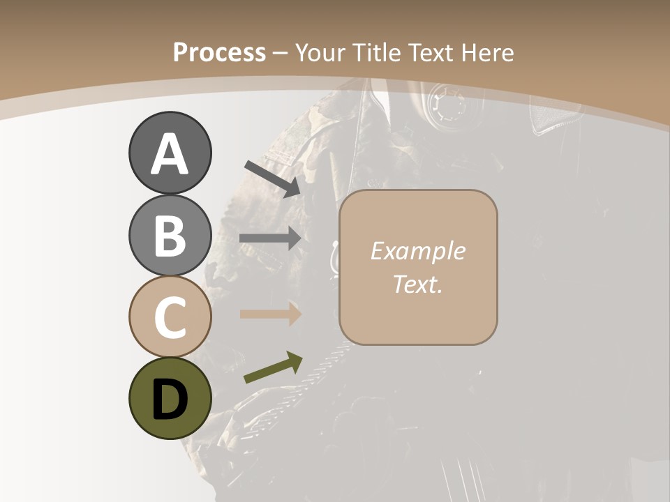 Warrior Handsome Guard PowerPoint Template