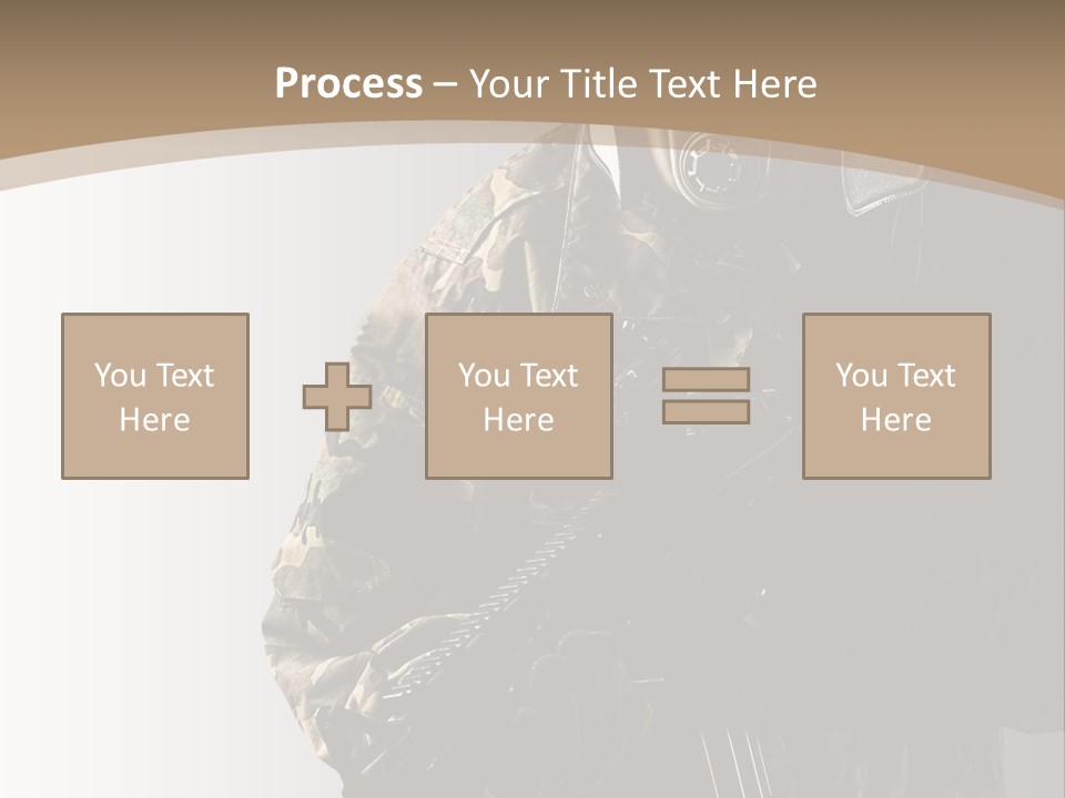Warrior Handsome Guard PowerPoint Template