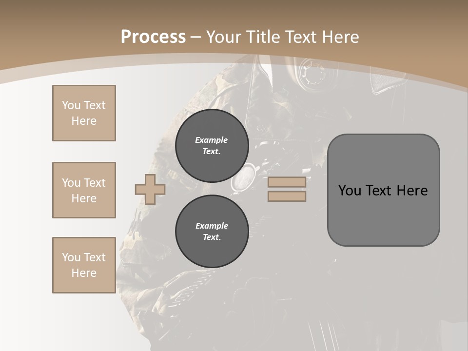 Warrior Handsome Guard PowerPoint Template