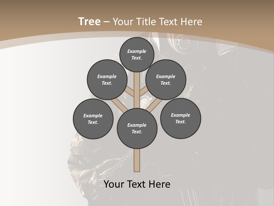 Warrior Handsome Guard PowerPoint Template