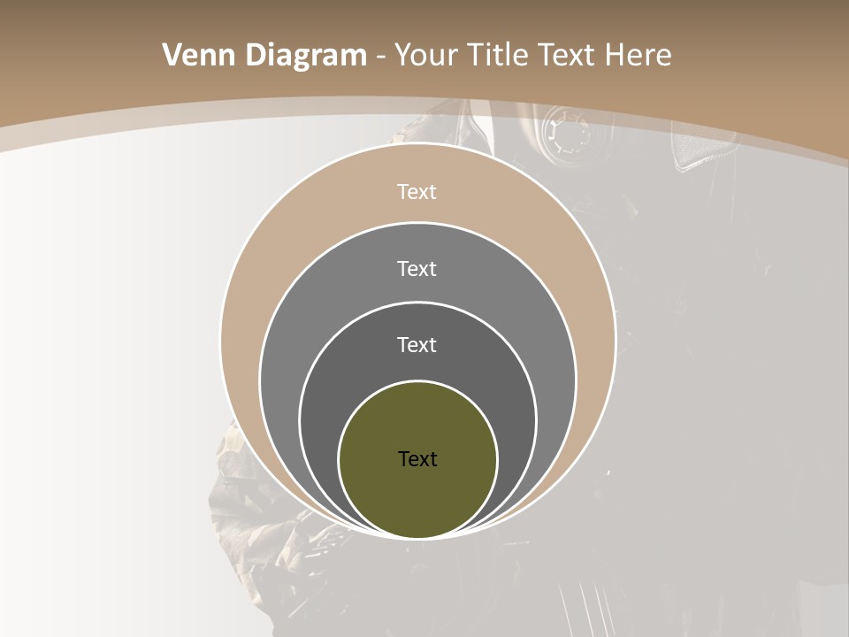 Warrior Handsome Guard PowerPoint Template