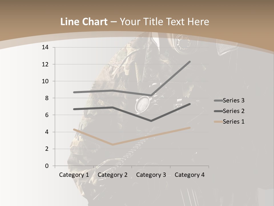 Warrior Handsome Guard PowerPoint Template