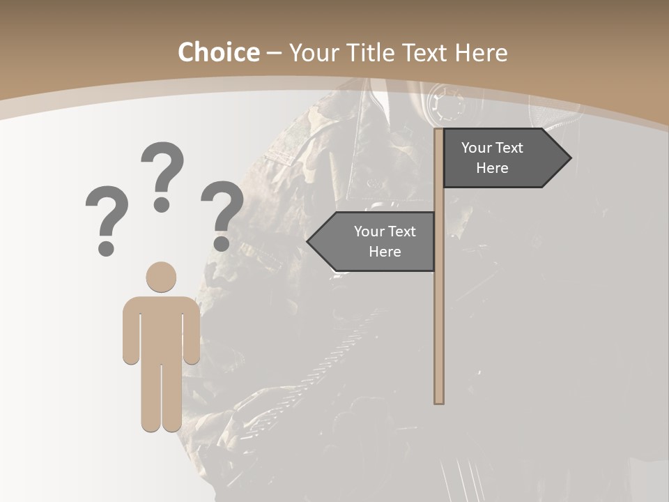 Warrior Handsome Guard PowerPoint Template