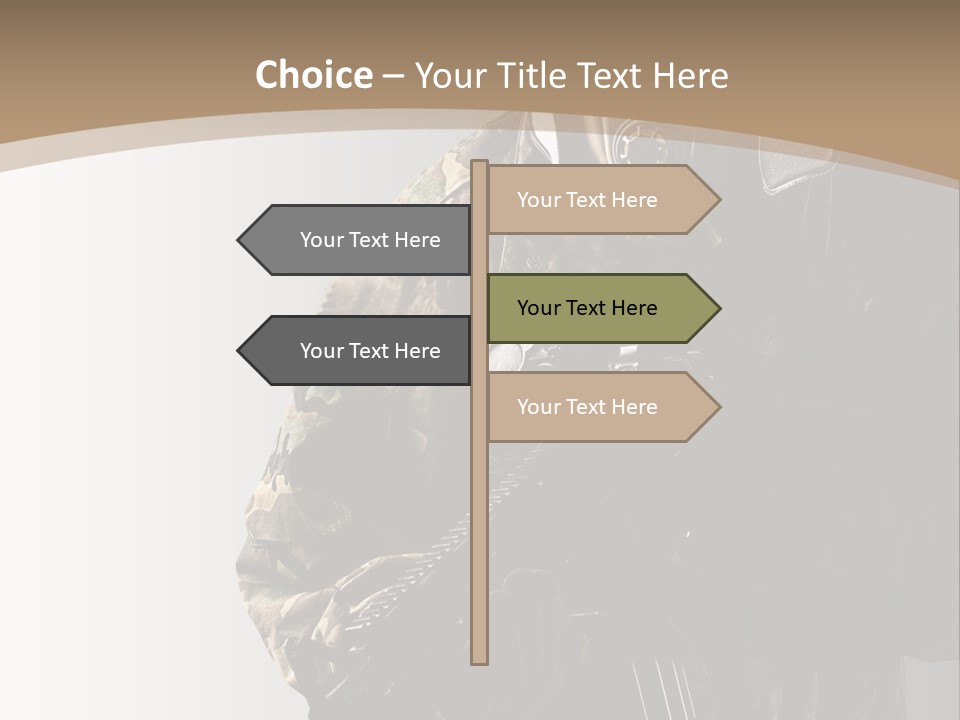 Warrior Handsome Guard PowerPoint Template