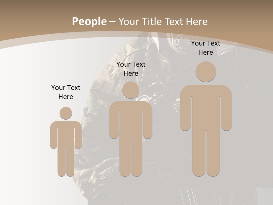 Warrior Handsome Guard PowerPoint Template