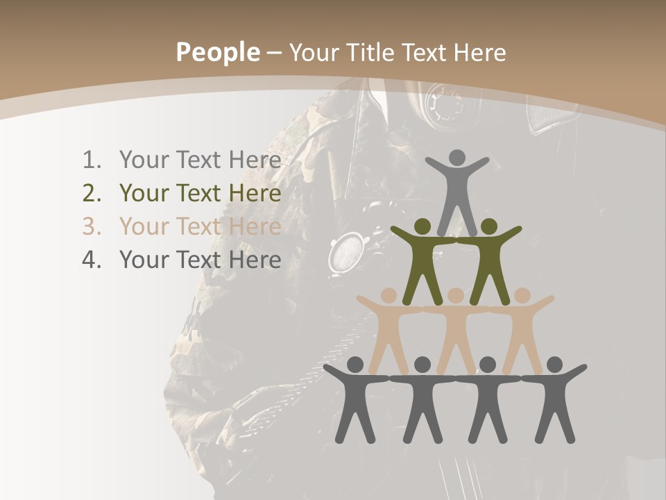 Warrior Handsome Guard PowerPoint Template