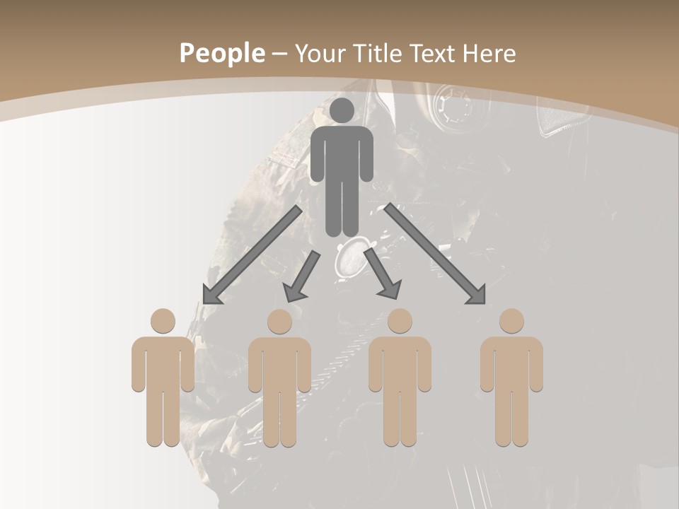 Warrior Handsome Guard PowerPoint Template