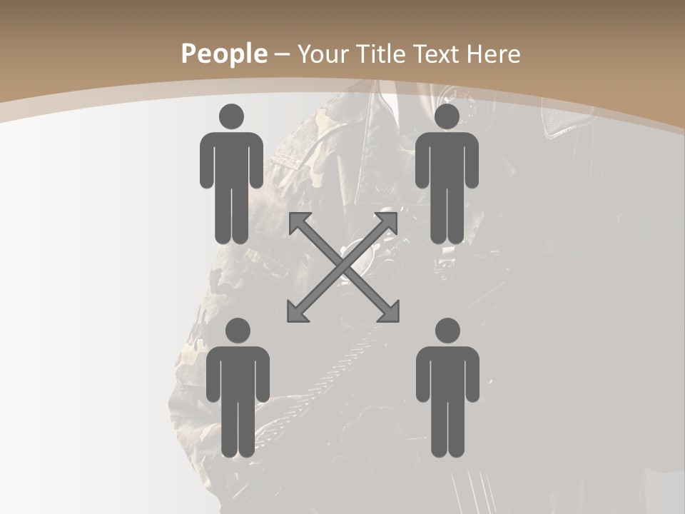 Warrior Handsome Guard PowerPoint Template