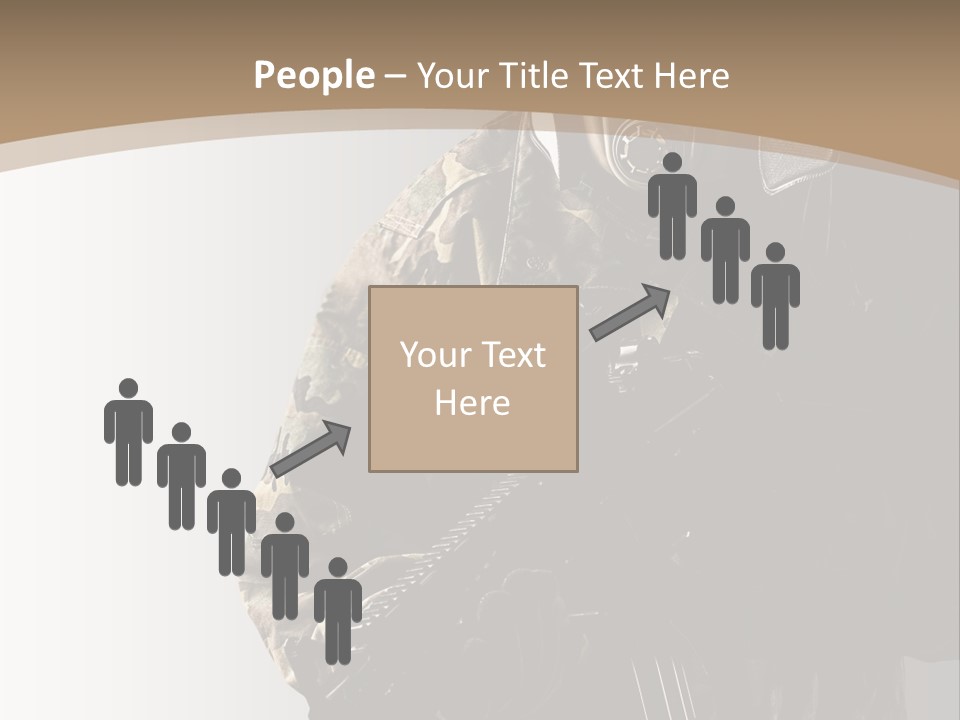 Warrior Handsome Guard PowerPoint Template