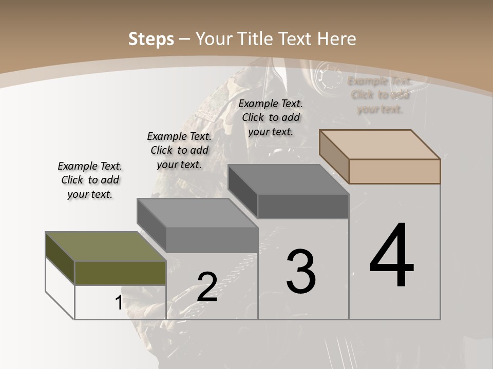 Warrior Handsome Guard PowerPoint Template