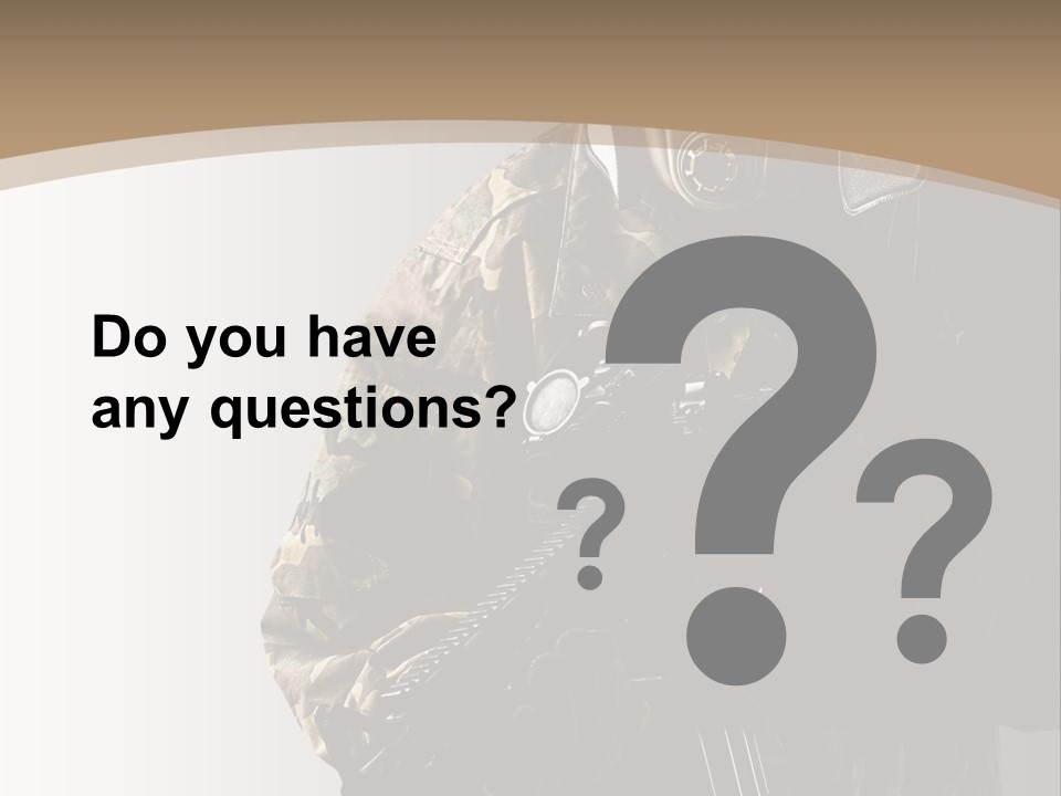 Warrior Handsome Guard PowerPoint Template