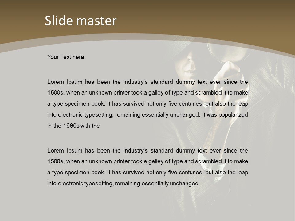 Think Develop Black PowerPoint Template